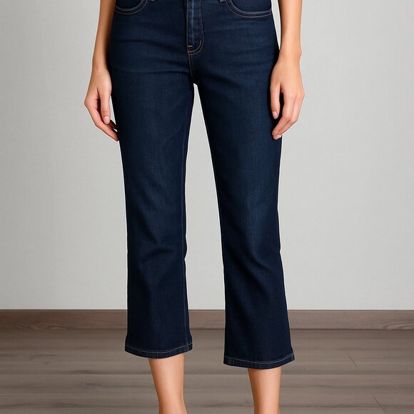 Citizens of Humanity by Jerome Dahan Women’s Blue Crop Jeans - Picture 1 of 5